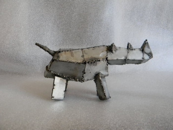 Œuvre contemporaine nommée « rhino », Réalisée par QBART