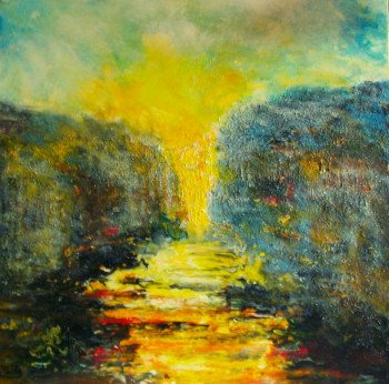 Œuvre contemporaine nommée « Le Soleil se Lève », Réalisée par DELPHINE MONIQUE CONIL