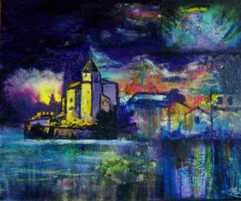 Œuvre contemporaine nommée « La Nuit du Castelas », Réalisée par DELPHINE MONIQUE CONIL