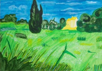 Œuvre contemporaine nommée « Campagne », Réalisée par TALINE