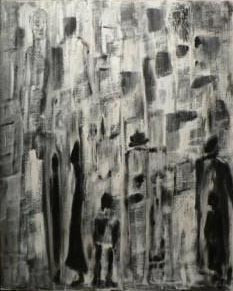 Œuvre contemporaine nommée « Mur des lamentations », Réalisée par COLETTE TERRANOVA