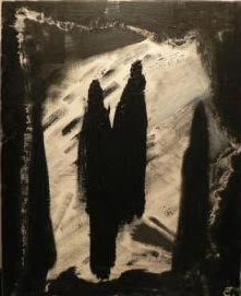 Œuvre contemporaine nommée « Silhouettes », Réalisée par COLETTE TERRANOVA