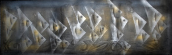 Œuvre contemporaine nommée « Carangues miroirs :fuite », Réalisée par YVES LEDOUX