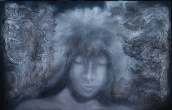 Œuvre contemporaine nommée « Gaia aux enfers », Réalisée par YVES LEDOUX