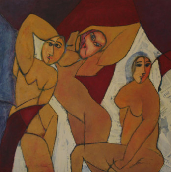 Œuvre contemporaine nommée « Les femmes de Picasso », Réalisée par ALAIN BERTHAUD