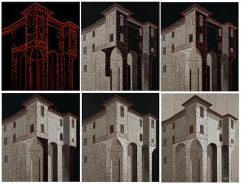 Œuvre contemporaine nommée « Château de Lavardens-Gers- 1 », Réalisée par JEAN CLAUDE MAUREL