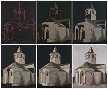 Œuvre contemporaine nommée « Eglise de Nasbinals-Lozère- 1 », Réalisée par JEAN CLAUDE MAUREL