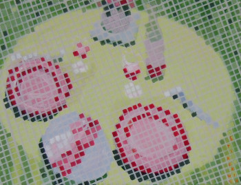 Œuvre contemporaine nommée « "mosaïsme" tête à tête », Réalisée par STINCKWICH