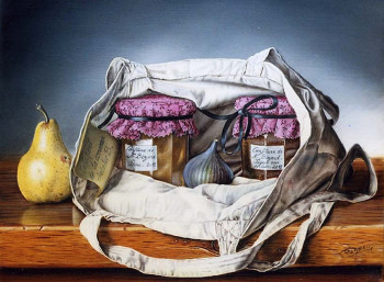 Œuvre contemporaine nommée « Confitures de poires et de figues », Réalisée par CHRISTIAN LABELLE