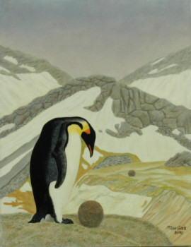 Œuvre contemporaine nommée « Aberration psychosomatique en Antartique », Réalisée par MAESTRO