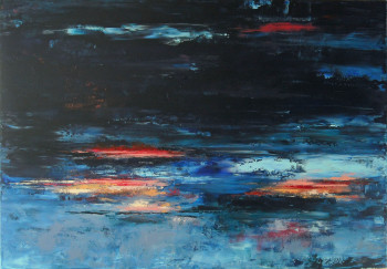 Œuvre contemporaine nommée « Grand Lac », Réalisée par HéLèNE ZENATTI