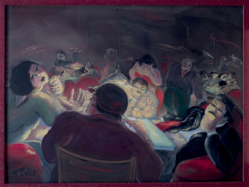 Œuvre contemporaine nommée « Table de jeu », Réalisée par HERVé BELLO