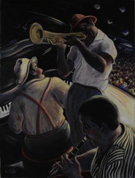 Œuvre contemporaine nommée « Jazz », Réalisée par HERVé BELLO