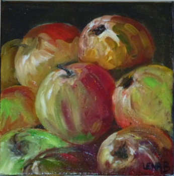 Œuvre contemporaine nommée « pommes », Réalisée par LENA B
