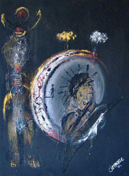 Œuvre contemporaine nommée « Rêves et obscession », Réalisée par SOULEYMANE COMPAORE