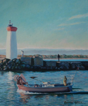 Œuvre contemporaine nommée « Agde, le phare de la Tamarissière », Réalisée par MAXENCE GERARD