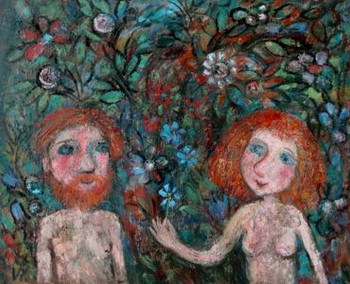 Œuvre contemporaine nommée « Adam et Eve », Réalisée par IRINA RAKOVA