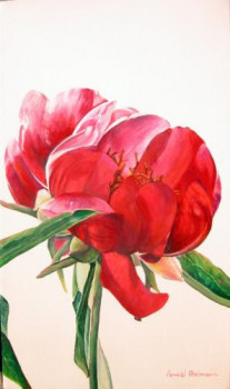 Œuvre contemporaine nommée « Pivoine 2 », Réalisée par MURIEL DOLEMIEUX