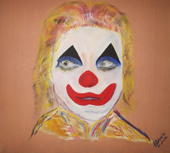 Œuvre contemporaine nommée « Clown Rieur », Réalisée par ISRADAN