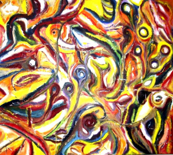 Œuvre contemporaine nommée « Yeux (Cubisme) », Réalisée par ISRADAN