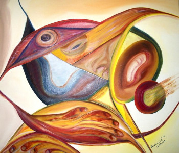 Œuvre contemporaine nommée « Sourire (Cubisme) », Réalisée par ISRADAN