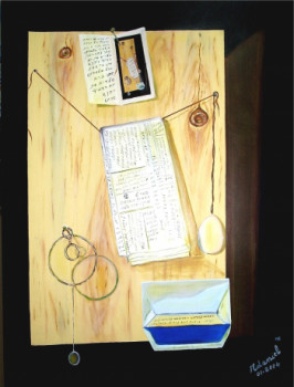 Œuvre contemporaine nommée « Journal  (Cubisme)  VENDU », Réalisée par ISRADAN