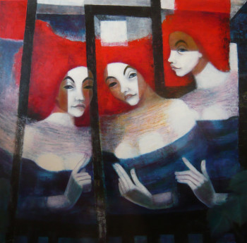 Œuvre contemporaine nommée « les trois soeurs », Réalisée par JEAN MOSNIER