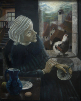 Œuvre contemporaine nommée « grand mère et son amie », Réalisée par JEAN MOSNIER