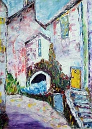 Œuvre contemporaine nommée « L'escalier (Impressionnisme) », Réalisée par ISRADAN