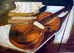 Œuvre contemporaine nommée « Violon  (Cubisme) », Réalisée par ISRADAN