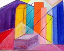 Œuvre contemporaine nommée « Pyramide  (Cubisme) », Réalisée par ISRADAN