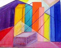 Œuvre contemporaine nommée « Pyramide (Cubisme) », Réalisée par ISRADAN