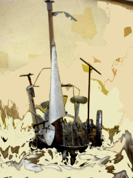 Œuvre contemporaine nommée « la Grande Faucheuse », Réalisée par JANPOL PORTALIS