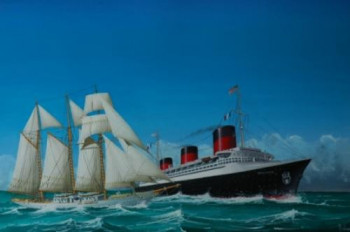 Œuvre contemporaine nommée « QUEEN MARY 2 1 », Réalisée par MICHEL MICHAUX