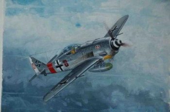 Œuvre contemporaine nommée « MESSERSCHMITT BF 109 E7 », Réalisée par MICHEL MICHAUX