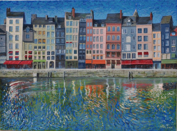 Œuvre contemporaine nommée « Paysage Marine - Honfleur », Réalisée par MOULIN P-L