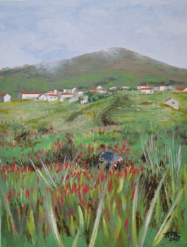 Œuvre contemporaine nommée « PAYSAGE DU PORTUGAL », Réalisée par MOULIN P-L