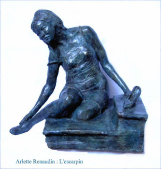 Œuvre contemporaine nommée « L'escarpin », Réalisée par ARLETTE RENAUDIN
