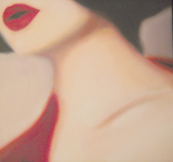 Œuvre contemporaine nommée « Rouge baiser », Réalisée par PHILIPPE ETIENNE