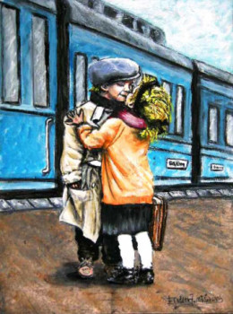 Œuvre contemporaine nommée « LE BAISER », Réalisée par EDWARD
