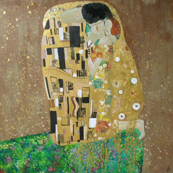 Œuvre contemporaine nommée « Reproduction : Gustave Klimt », Réalisée par L-SY