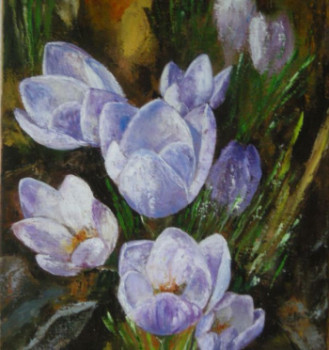 Œuvre contemporaine nommée « crocus », Réalisée par LENA B