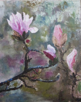 Œuvre contemporaine nommée « Magnolia », Réalisée par LENA B