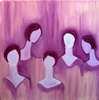 Œuvre contemporaine nommée « les cinq », Réalisée par MARIE LAURENT