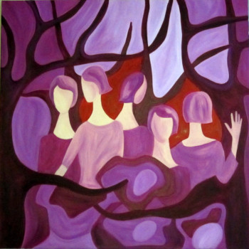 Œuvre contemporaine nommée « dans les branches », Réalisée par MARIE LAURENT