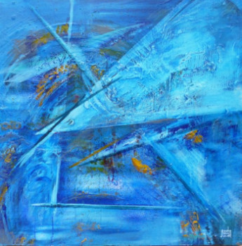Œuvre contemporaine nommée « Label bleu 11-13redim », Réalisée par ANDY BLEU