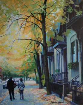 Automne à Montréal "'rue Laval" Sur le site d’ARTactif