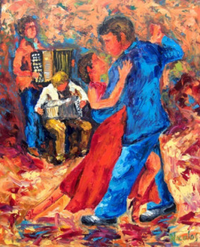 Œuvre contemporaine nommée « Tango », Réalisée par BERNARD NICOLAS