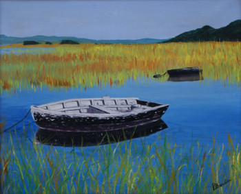 Œuvre contemporaine nommée « l'étang », Réalisée par PIERRE BANDINI