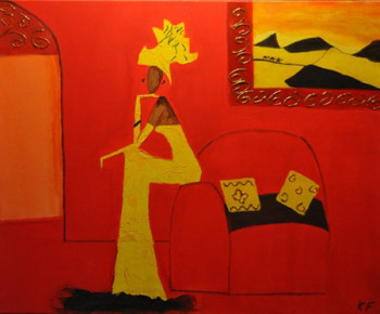 Œuvre contemporaine nommée « le desert », Réalisée par KATIA FRAZIER